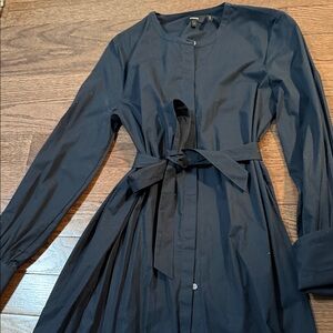 Theory Navy Long Sleeve Dress